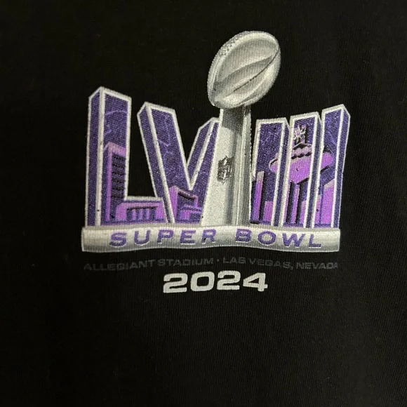 Super Bowl LVIII NFL Official Shirt - 49ers/Kansas City Chiefs - L - NWOT - Picture 2 of 4